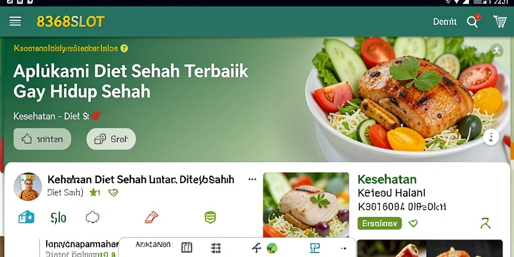 Antarmuka intuitif 8368SLOT untuk Diet Sehat.