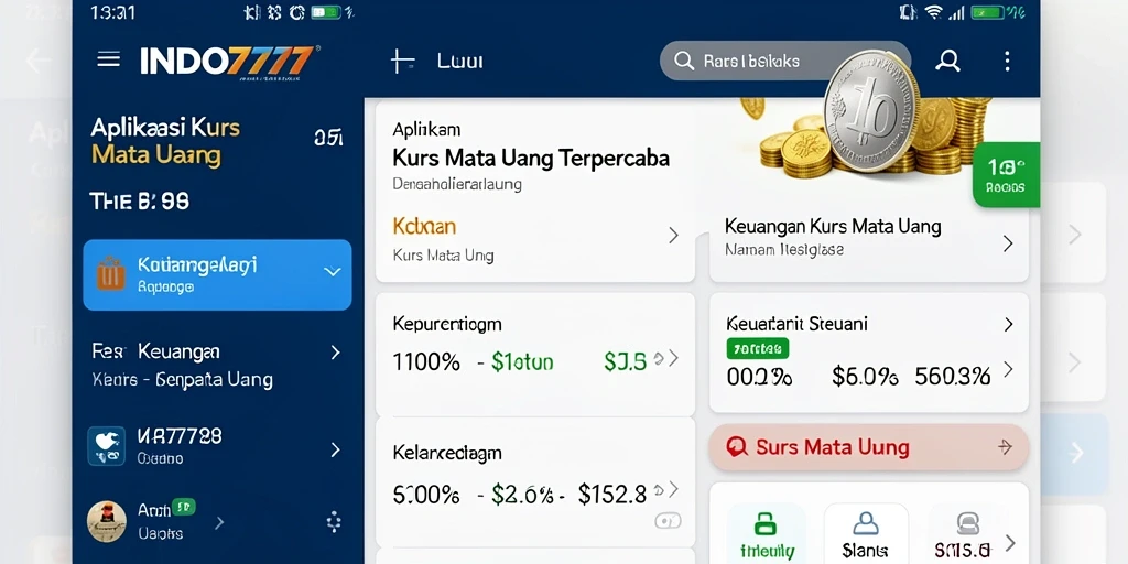 Tampilan antarmuka INDO777 yang intuitif untuk pemantauan kurs mata uang.