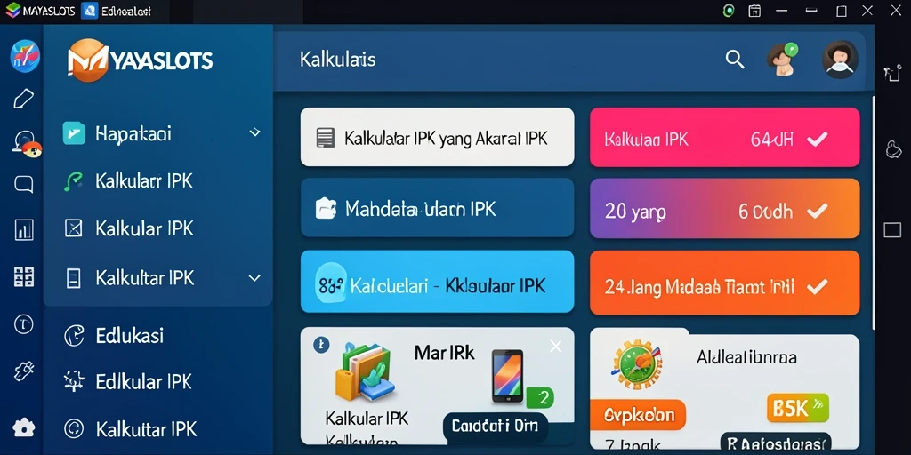 Tampilan antarmuka aplikasi Kalkulator IPK yang sederhana dan mudah digunakan.