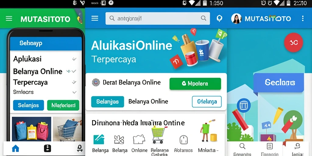 Tampilan antarmuka aplikasi MUTASITOTO untuk belanja online.