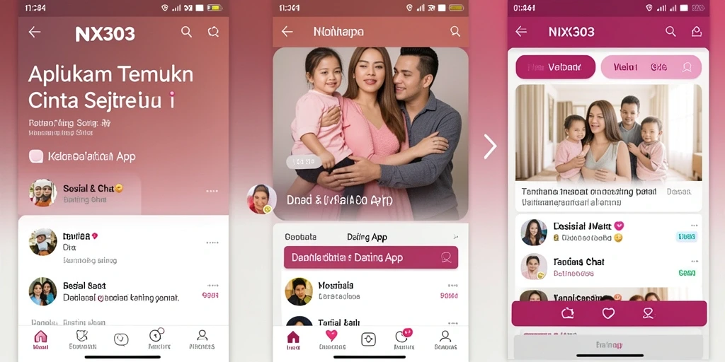 Tampilan antarmuka pengguna NX303 yang modern dan ramah.