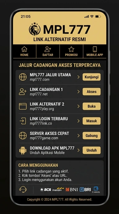 Tampilan link alternatif mpl777
