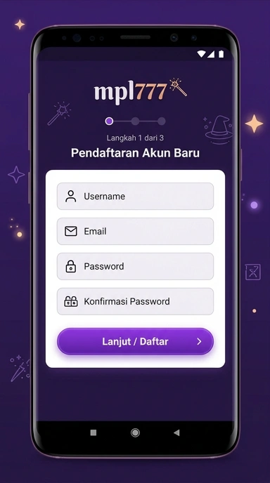 Tampilan halaman daftar mpl777